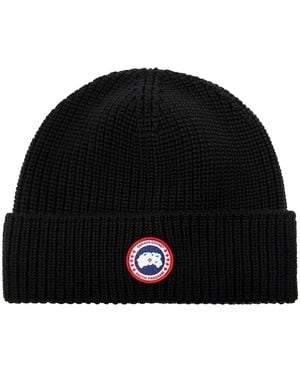Canada Goose Rippstrick-Mütze - Schwarz