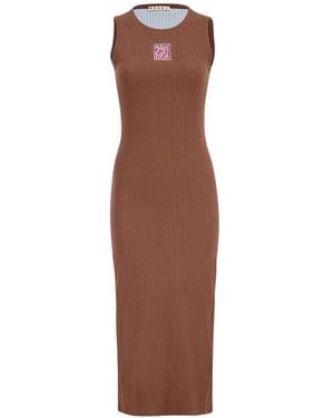 Marni Knitted Dresses - Brown