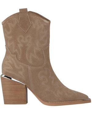Alma En Pena. Cowboy & Biker Boots - Brown
