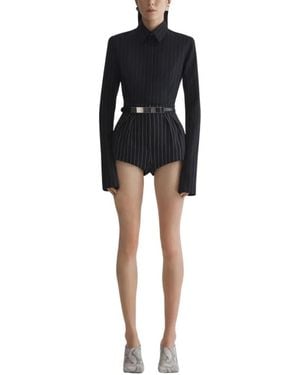 Mugler Playsuits - Nero