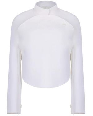 Courreges Asymmetrische Kreisjacke - Weiß
