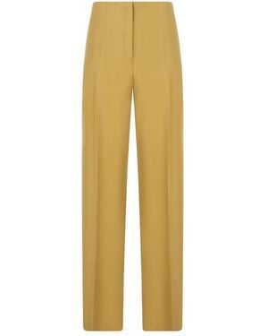 Alberta Ferretti Straight Trousers - Yellow