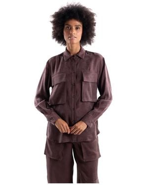 ViCOLO Overhemden ,Bruin ,Overshirt - Rood
