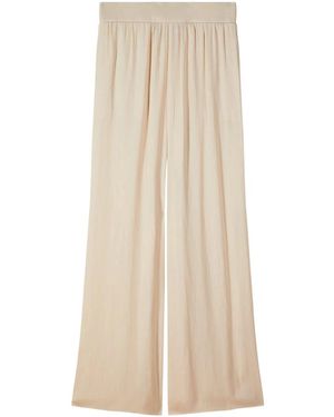 Patrizia Pepe Wide Trousers - Natural