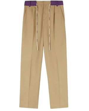 Palm Angels Straight Trousers - Neutro