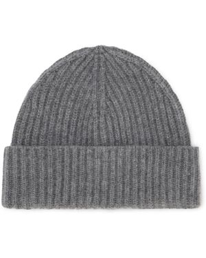 Moorer Accessoires ,Grijs ,Kasjmier Catia-Wsb Beanie