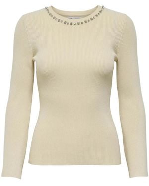 ONLY Round-Neck Knitwear - Neutro