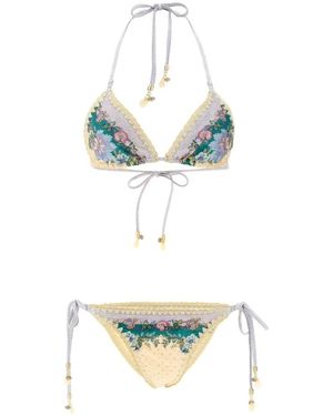 Zimmermann Badmode ,Veelkleurig ,Indra Lycra Bikini - Wit