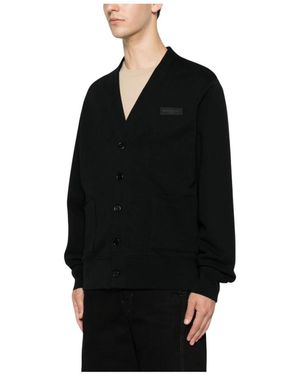 Givenchy Logo Patch V-Neck Cardigan - Zwart