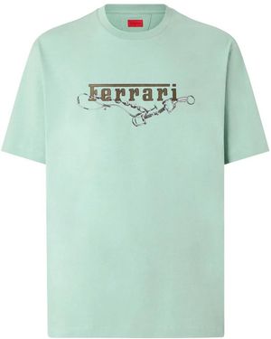 Ferrari Cotton T-Shirt - Grün