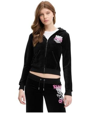 Juicy Couture Hoodies & Sweatvesten ,Zwart ,Katoen Republic Robyn