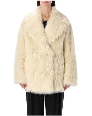 Stand Studio Faux Fur & Shearling Jackets - Natural