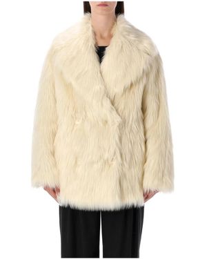 Stand Studio Katalina Eco Fur Fellmantel - Natur