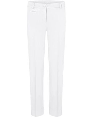 Cambio Slim-Fit Trousers - White