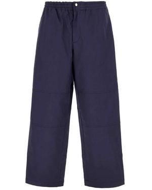 Moncler Broeken ,Blauw ,Pantalone Wijde Broek