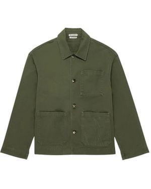 JW Anderson Jassen ,Groen ,Katoen Patch Pocket Jacket