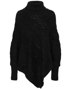 Cream Turtlenecks - Black