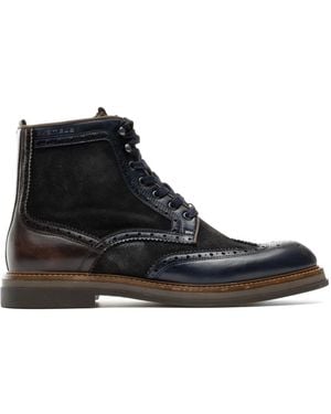 Ambitious Lace-Up Boots - Noir