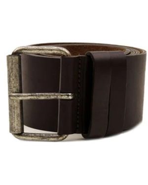 Aspesi Klassieke Leren Riem - Zwart