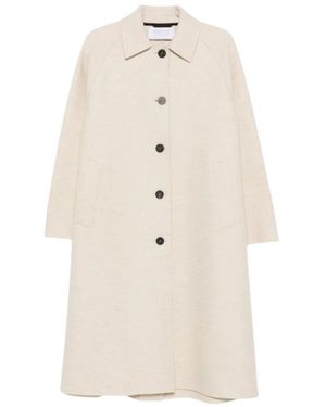 Harris Wharf London Single-Breasted Coats - Natural