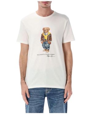Ralph Lauren Bear Jersey T-Shirt - Wit