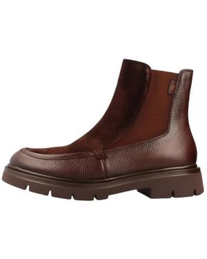 Hispanitas Schoenen ,Bruin ,Leer Newyork Chelsea Boot