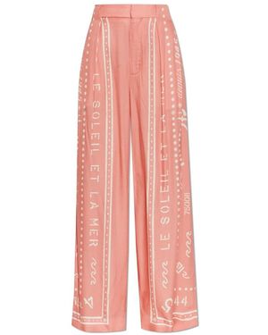 Balmain Broeken ,Roze ,Pleated Broeken