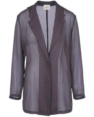 Alysi Jassen ,Bruin ,Giacca Chemisier - Blauw