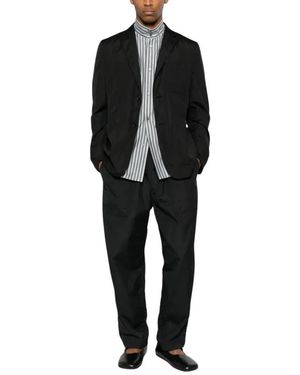 Comme des Garçons Button Pocket Cotton Blazer - Zwart
