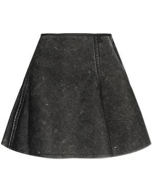 DIESEL Rokken ,Zwart ,Leer O-Erina Rok