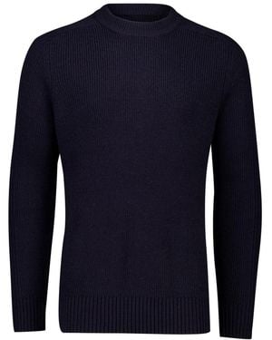 Butcher of Blue Round-Neck Knitwear - Blauw
