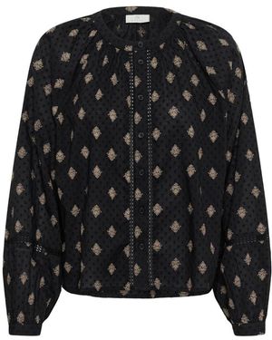 Kaffe Overhemden ,Zwart ,Katoen Kcwily Shirt