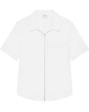 Courreges Weiße Baumwollhemd Klassischer Stil