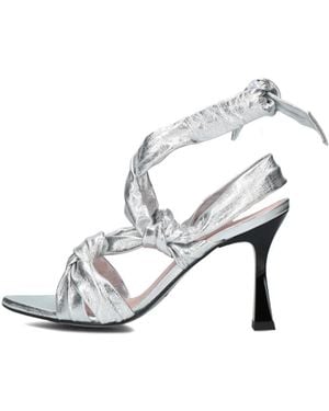 Lina Locchi Bow Sandal - Grau