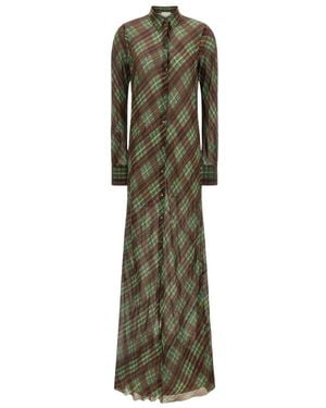 Dries Van Noten Shirt Dresses - Verde