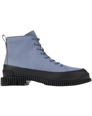 Camper Lace-Up Boots - Blu