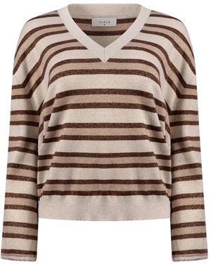 Nukus Kim Pullover Stripe - Bruin