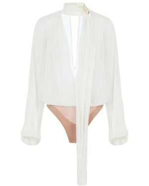Elisabetta Franchi Body Top - Wit