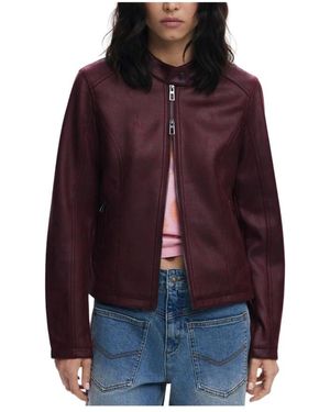 Desigual Rode Damesjas Met Opvallende Flair - Rood