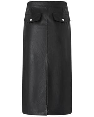 Pinko Leather Skirts - Nero