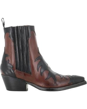 Sartore Cowboy & Biker Boots - Brown