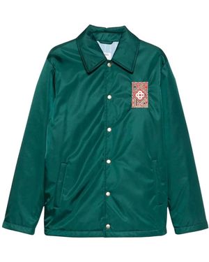 CASABLANCA Jassen ,Groen ,Casa Way Print Zijde Twill Bomberjack