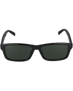 Gucci Rechthoekige Zonnebril - Groen