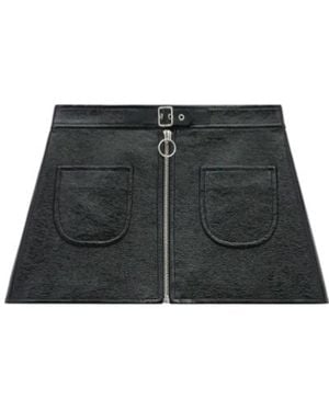 Courreges Short Skirts - Black