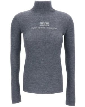 Elisabetta Franchi Turtlenecks - Blue