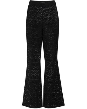 Ichi Wide Trousers - Black