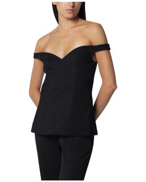 Rohe Off-Shoulder Wrap Top - Zwart