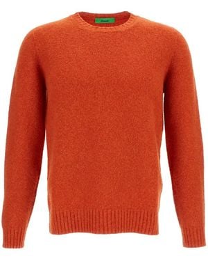 Drumohr Round-Neck Knitwear - Orange