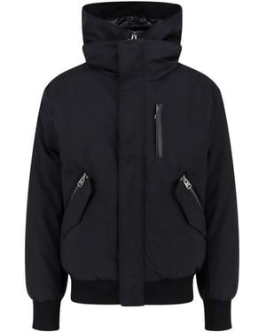 Mackage Schwarze gesteppte nylonjacke aw24 - Blau