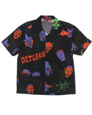 Octopus Short Sleeve Shirts - Black